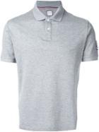 Moncler Gamme Bleu Classic Polo Shirt, Men's, Size: S, Grey, Cotton