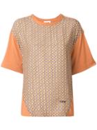 Chloé Geometric Print T-shirt - Brown
