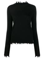 Uma Wang Raw Edge Knit Sweater - Black