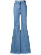Balmain Wide Leg Trousers - Blue