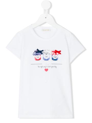 Liu Jo Kids - Live Laugh Love T-shirt - Kids - Cotton/spandex/elastane - 5 Yrs, White