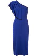 Tufi Duek One Shoulder Ruffle Dress - Blue