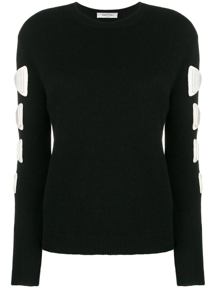 Valentino Maglia Crew Neck Sweater - Black