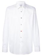 Paul Smith Mixed Button Shirt, Men's, Size: 16, White, Cotton