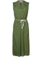 Vince Rope Belt Wrap Dress - Green