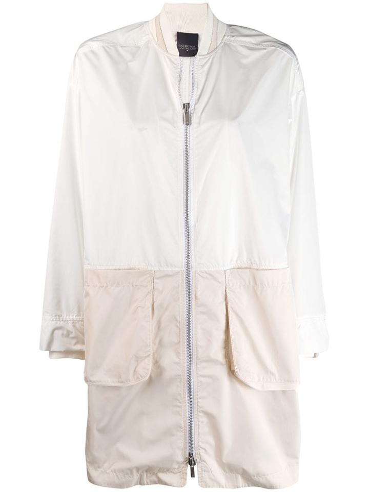Lorena Antoniazzi Long Bomber Jacket - White