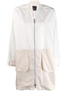 Lorena Antoniazzi Long Bomber Jacket - White