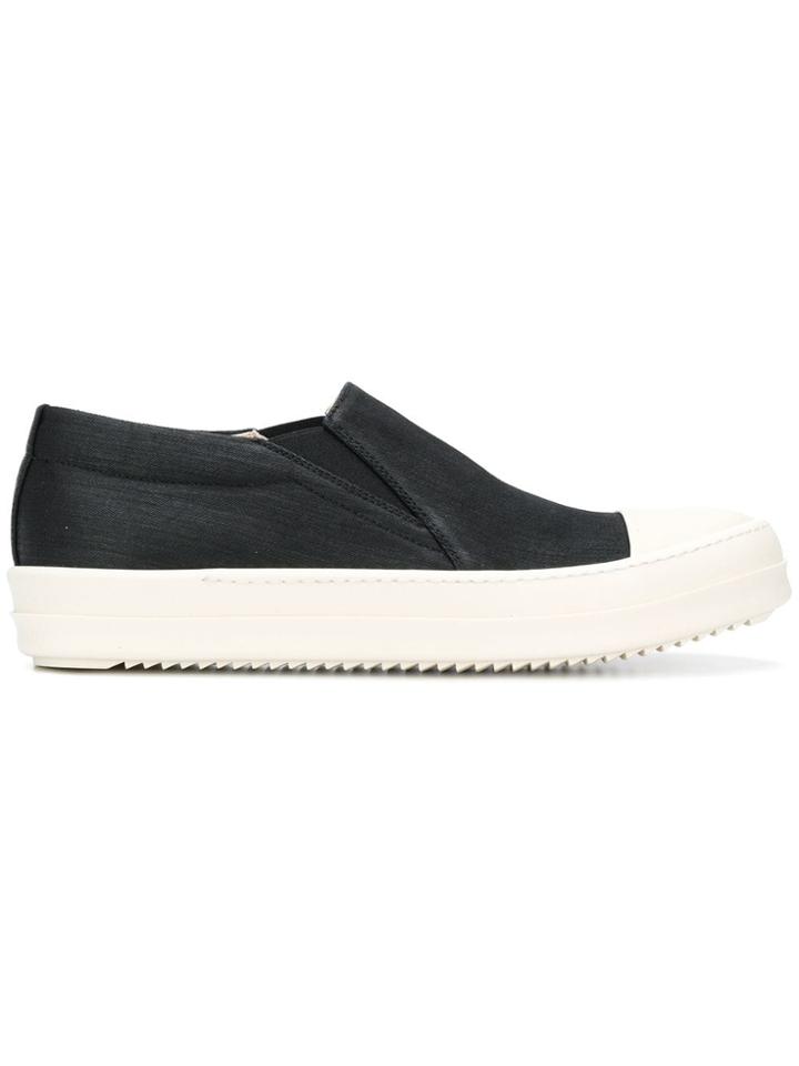 Rick Owens Drkshdw Low Top Slip-on Sneakers - Black