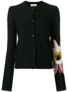 Sonia Rykiel Flower Sleeve Cardigan - Black