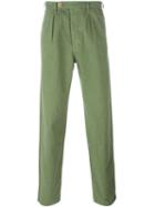 Bleu De Paname Relaxed Fit Trousers, Men's, Size: 32, Green, Cotton