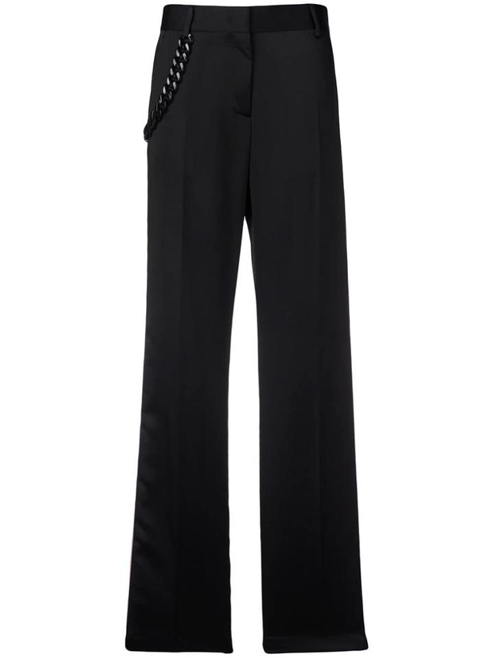 Msgm Colour-block Straight Legs - Black
