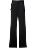 Msgm Colour-block Straight Legs - Black