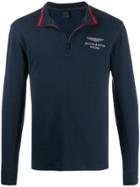 Hackett Aston Martin Racing Zip Sweatshirt - Blue