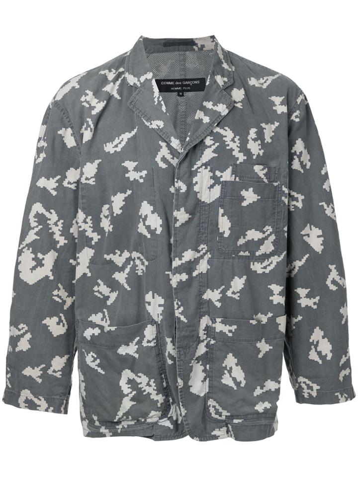 Comme Des Garçons Vintage Printed Jacket And Trouser Set - Grey