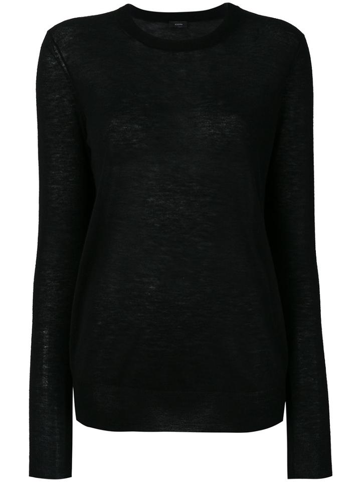 Joseph - Crew Neck Jumper - Women - Cashmere - S, Black, Cashmere