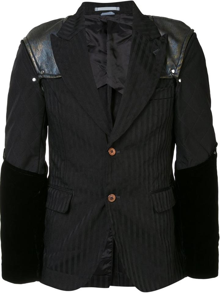 Comme Des Garçons Homme Plus Padded Shoulders Pinstripe Jacket
