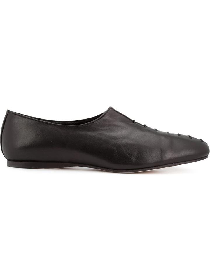 Yohji Yamamoto Stitch Detail Slip-on Shoes