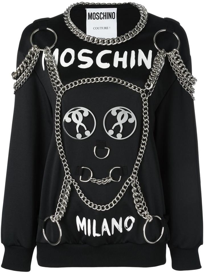 Moschino Chain Embellished Sweatshirt