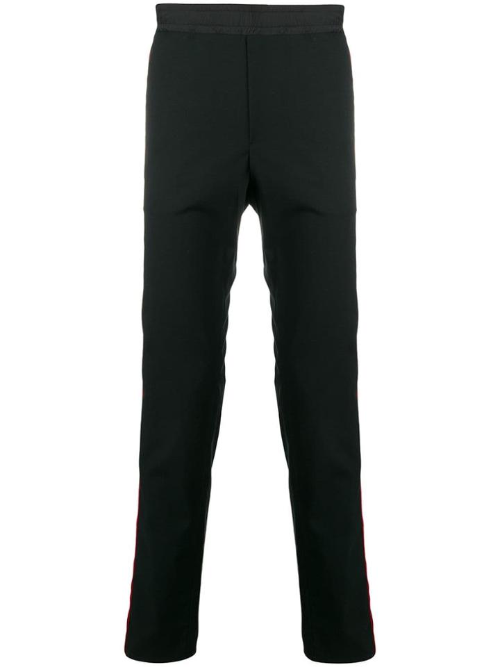 Les Hommes Urban Stripe Detail Track Pants - Black