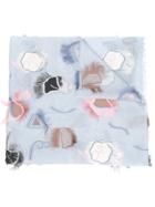 Giorgio Armani Fringed Scarf - Blue