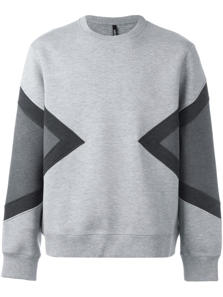 Neil Barrett Geometric Printed Sweatshirt - Grey