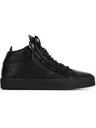 Giuseppe Zanotti Design Kriss Hi-top Sneakers, Men's, Size: 42.5, Black, Leather/rubber