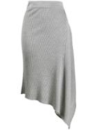 Pinko Asymmetric Knit Skirt - Grey