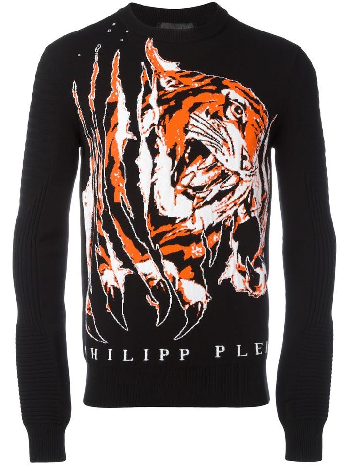 Philipp Plein Next Jumper, Men's, Size: Large, Black, Viscose/polyester/cotton
