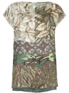 Pierre-louis Mascia Patch-work Print T-shirt - Green