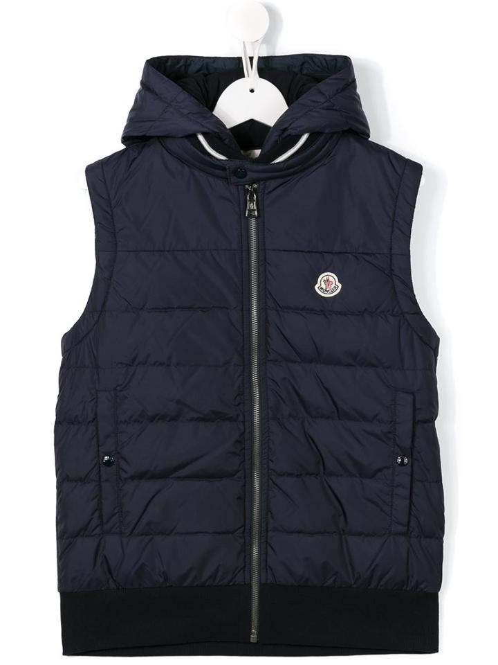 Moncler Kids Padded Gilet, Boy's, Size: 14 Yrs, Blue