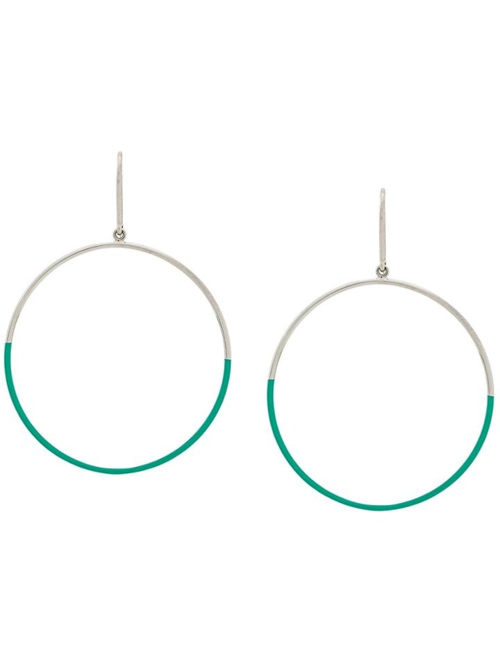 Isabel Marant Circle Drop Earrings - Green
