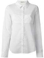 T By Alexander Wang Bra Insert Shirt, Women's, Size: 2, White, Cotton/polyester