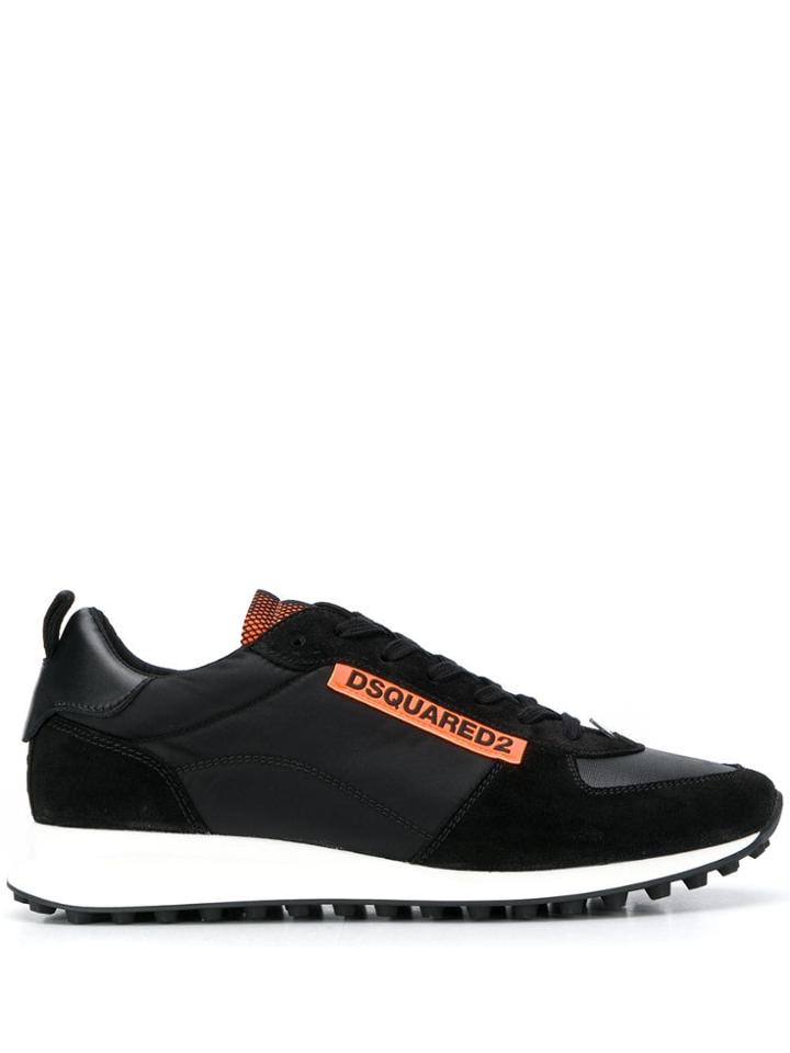 Dsquared2 Logo Lace-up Sneakers - Black