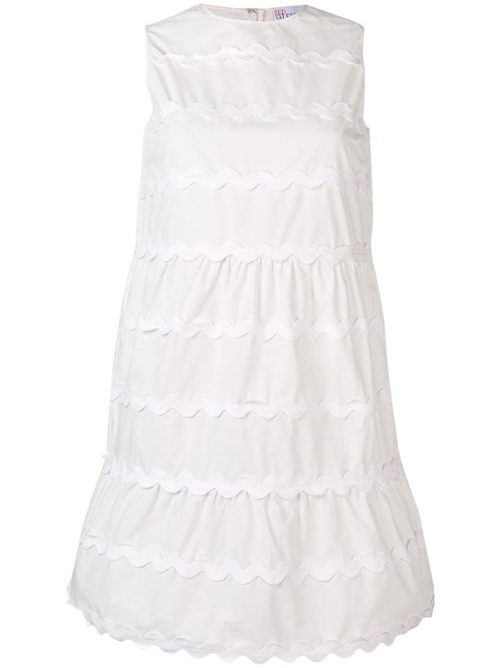 Red Valentino Wavy Panelled Dress - White