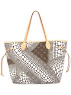 Louis Vuitton Pre-owned Neverfull Mm Shoulder Tote Bag - White