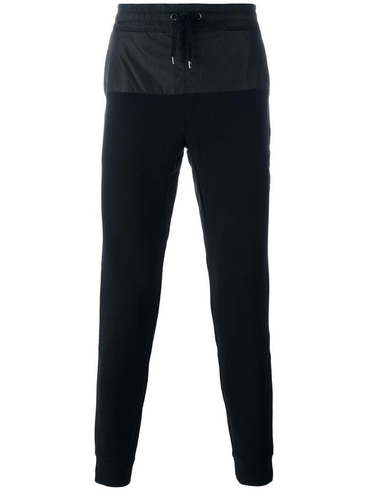 Michael Kors Panelled Track Pants, Men's, Size: Xl, Black, Cotton/spandex/elastane