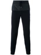 Michael Kors Panelled Track Pants, Men's, Size: Xl, Black, Cotton/spandex/elastane