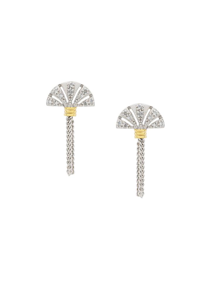 V Jewellery Luella Earrings - Metallic