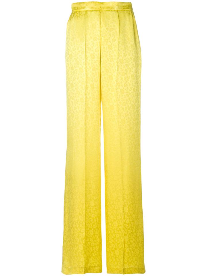 Etro Jacquard Wide-leg Trousers - Yellow & Orange