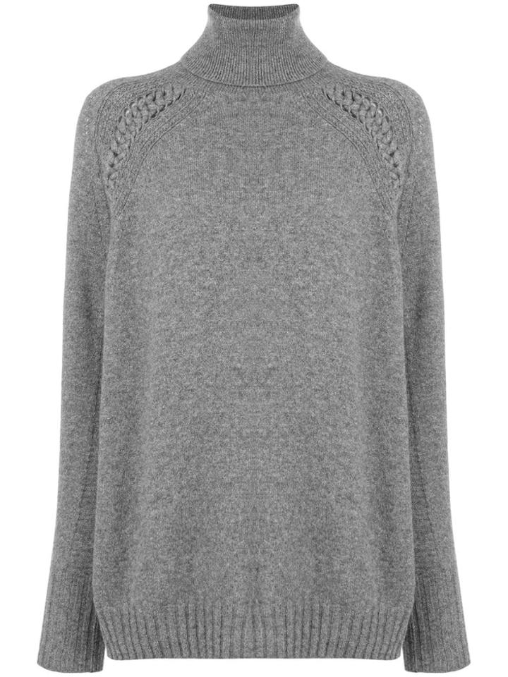 Belstaff Turtleneck Long Sweater - Grey