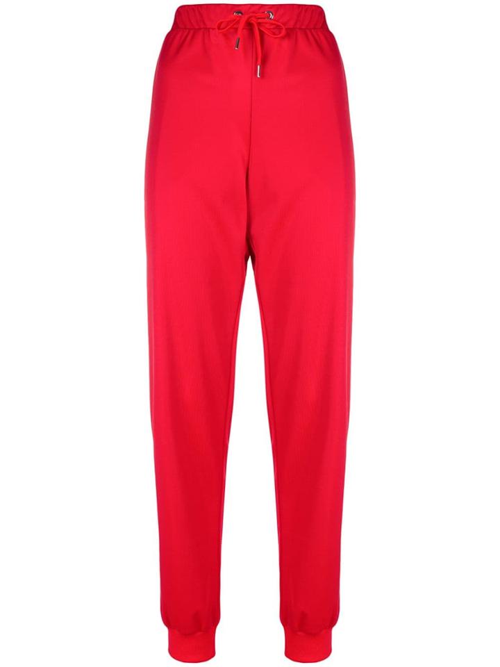 Versace Logo Track Pants - Red