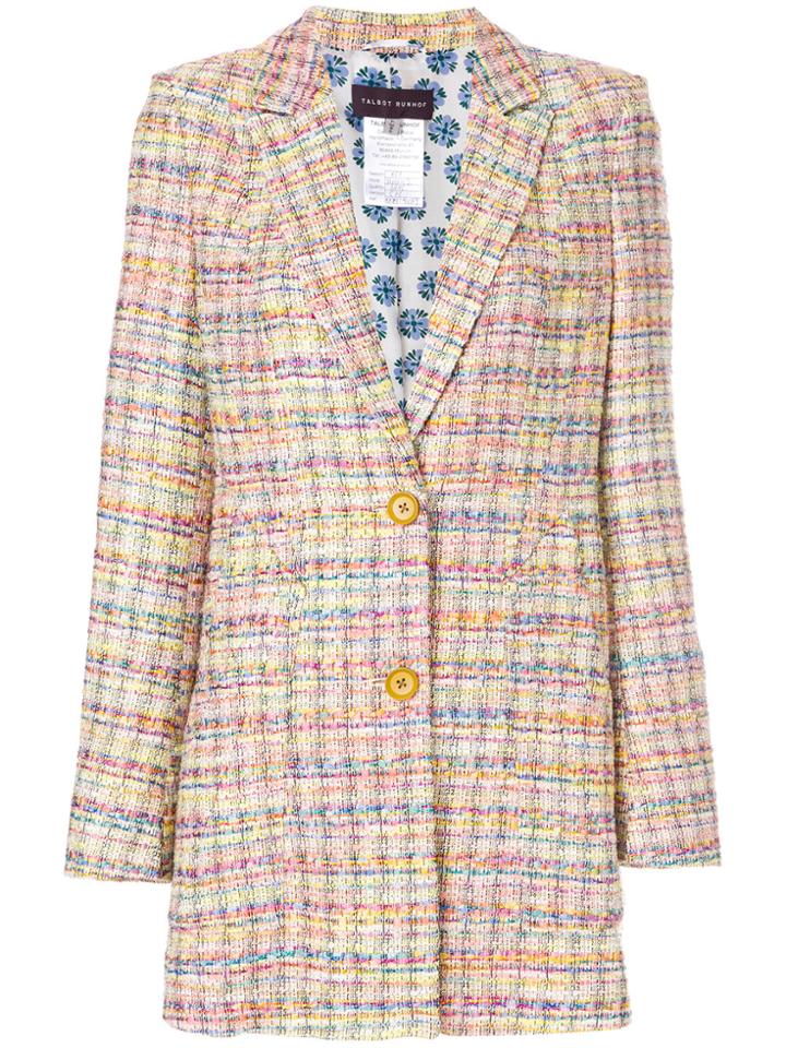 Talbot Runhof Public2 Tweed Blazer - Multicolour