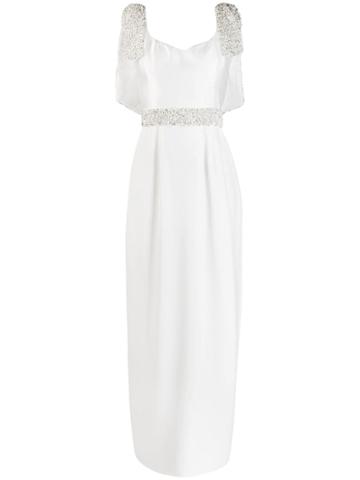 Parlor Straight Long Dress - White