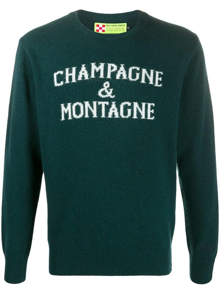 Mc2 Saint Barth Mon Champ Knitted Jumper - Green