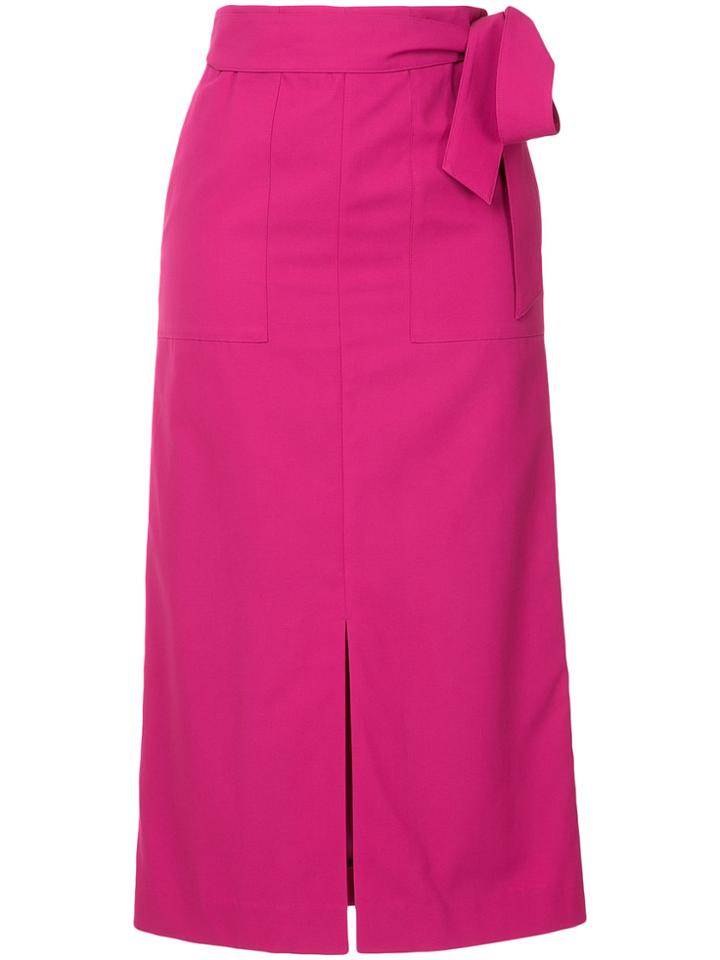 Ballsey Fitted Wrapped Skirt - Pink & Purple