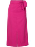 Ballsey Fitted Wrapped Skirt - Pink & Purple