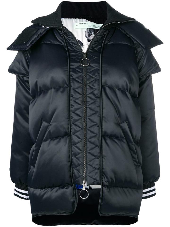 Off-white Padded Coat - Black