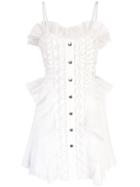 Giambattista Valli Ruffled Mini Dress - White