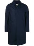 Mackintosh Navy Cotton Storm System 3/4 Coat Gm-001bs - Blue