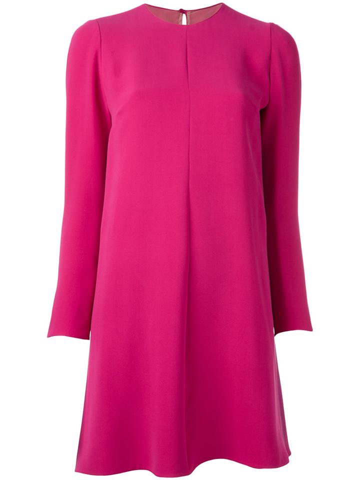 Valentino - A-line Dress - Women - Silk/polyamide/spandex/elastane - 42, Pink/purple, Silk/polyamide/spandex/elastane